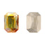 Metallic Sunshine Thin Octagon Shape High Quality Glass Pointed Back Fancy Rhinestones WholesaleRhinestone