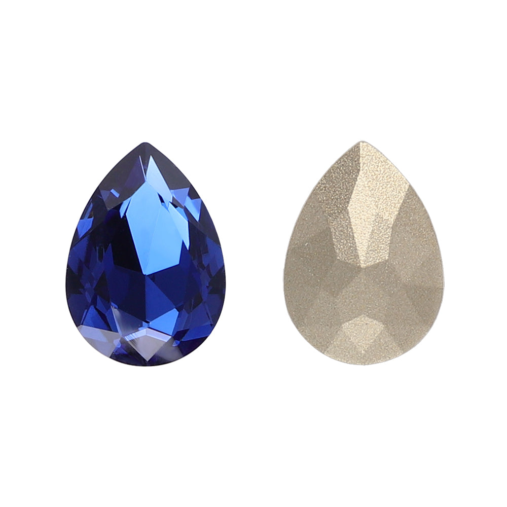 Montana Pear Shape High Quality Glass Pointed Back Fancy Rhinestones WholesaleRhinestone 메인 이미지