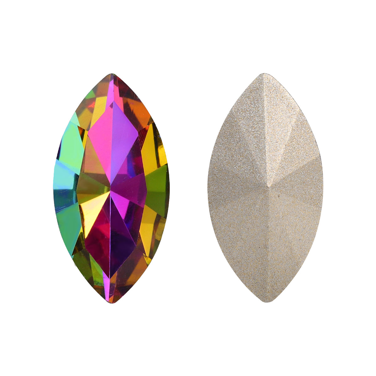 Volcano Navette Shape High Quality Glass Pointed Back Fancy Rhinestones WholesaleRhinestone メイン画像