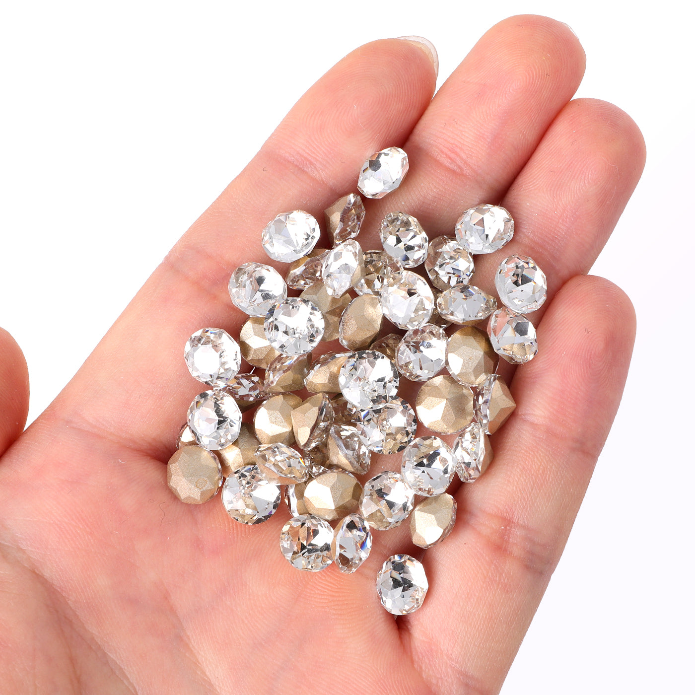 Crystal XIRIUS Chaton Shape Glass Pointed Back Fancy Rhinestones Secondary image