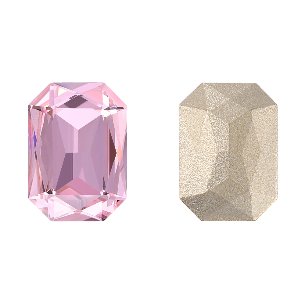 Light Rose Thin Octagon Shape High Quality Glass Pointed Back Fancy Rhinestones WholesaleRhinestone Hovedbillede
