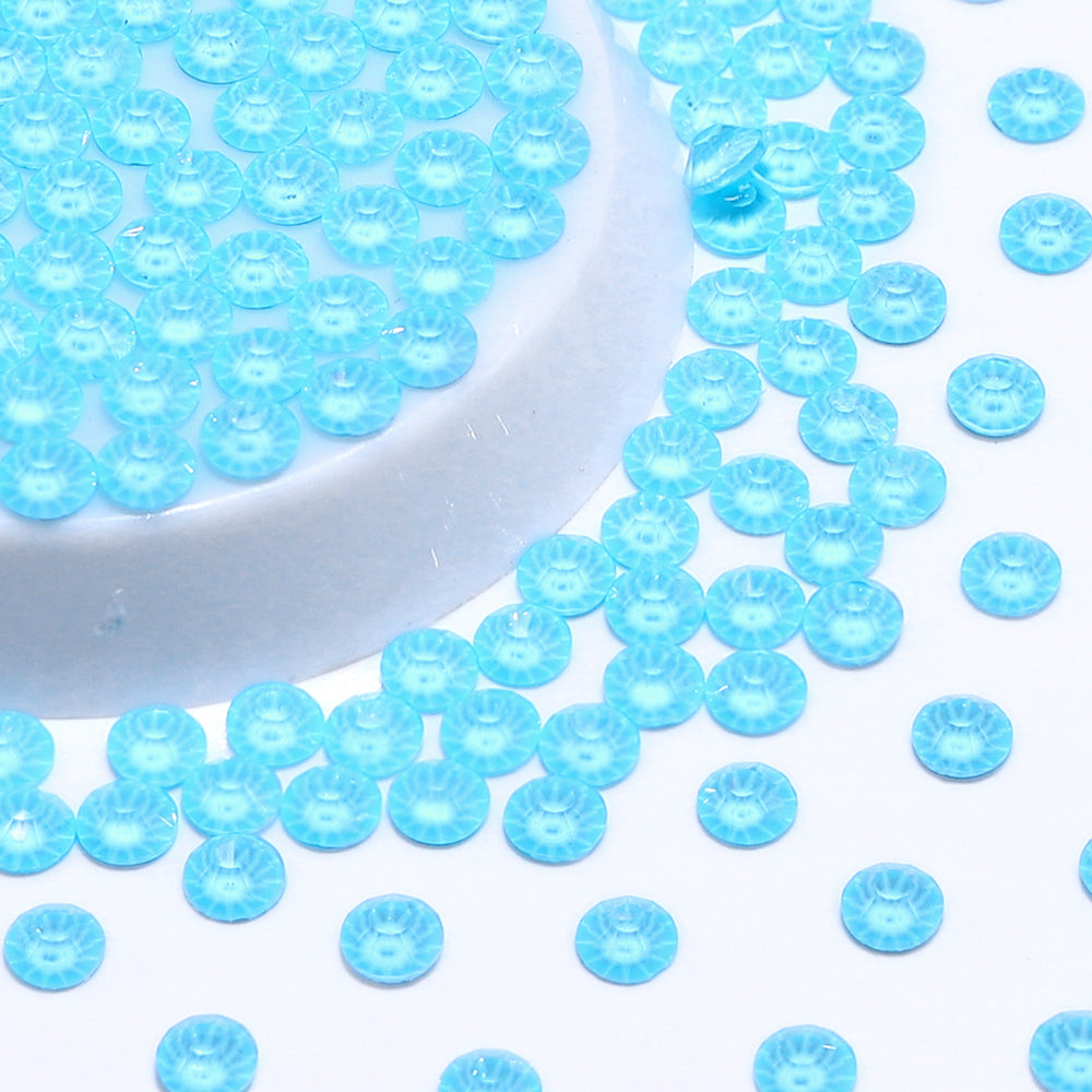 Neon Ice Blue Glass FlatBack Neon Rhinestones WholesaleRhinestone