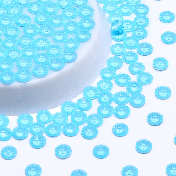 Neon Ice Blue Glass FlatBack Neon Rhinestones WholesaleRhinestone