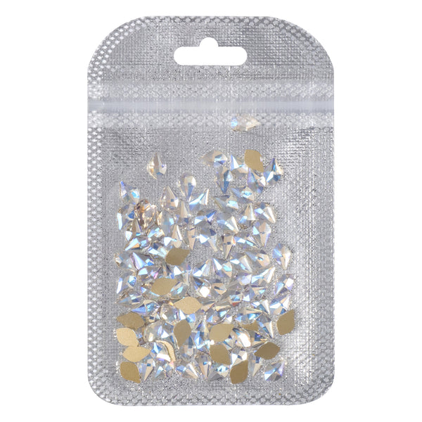 Maple leaves Shape Blue Moonlight Flat Back Fancy Rhinestones WholesaleRhinestone