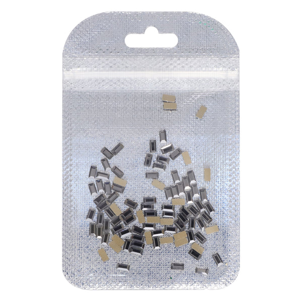 Rectangle Shape Black Diamond Flat Back Fancy Rhinestones WholesaleRhinestone