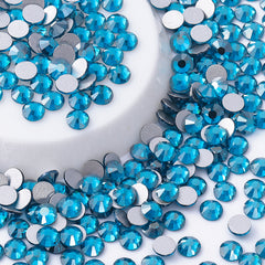 Sternindicolit Glas Flachback -Strass Silber Rücken