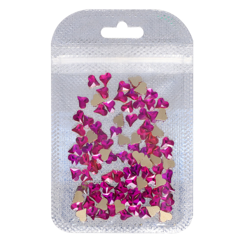 Oblique Heart Shape Purple Volcano Flat Back Fancy Rhinestones WholesaleRhinestone