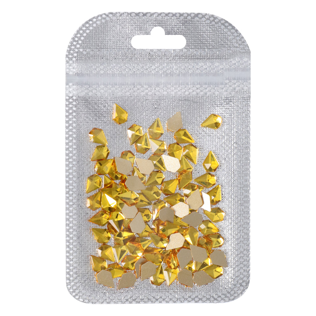 Diamond Shape Citrine Flat Back Fancy Rhinestones WholesaleRhinestone
