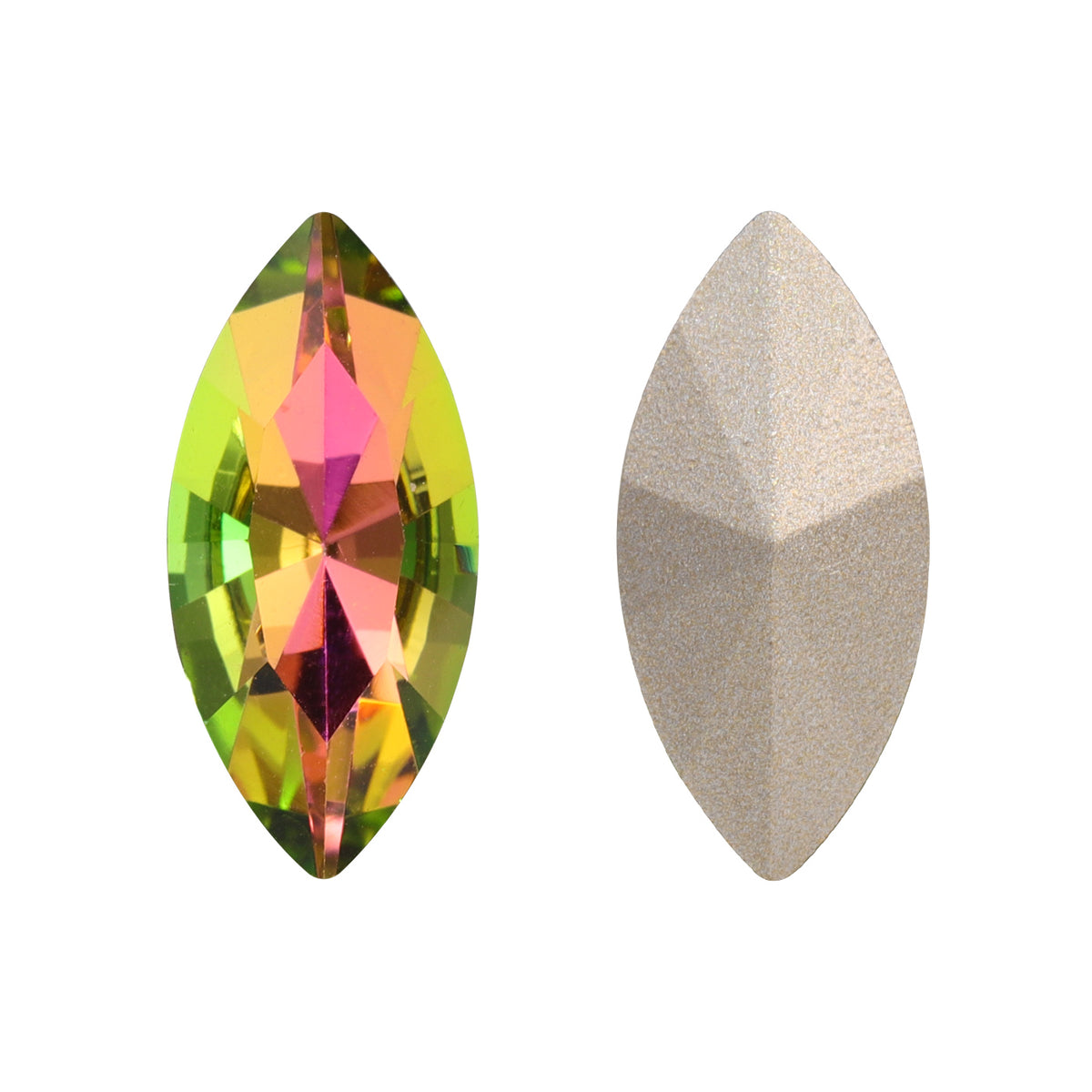 Vitrail Rose Navette Shape High Quality Glass Pointed Back Fancy Rhinestones WholesaleRhinestone Main image
