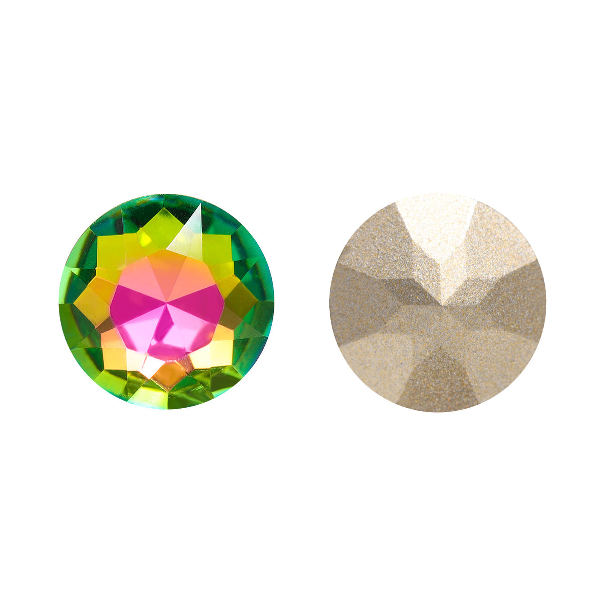 Vitrail Rose Gemstone Flower Shape High Quality Glass Pointed Back Fancy Rhinestones