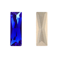 Sapphire Princess Baguette Shape High Quality Glass Pointed Back Fancy Rhinestones