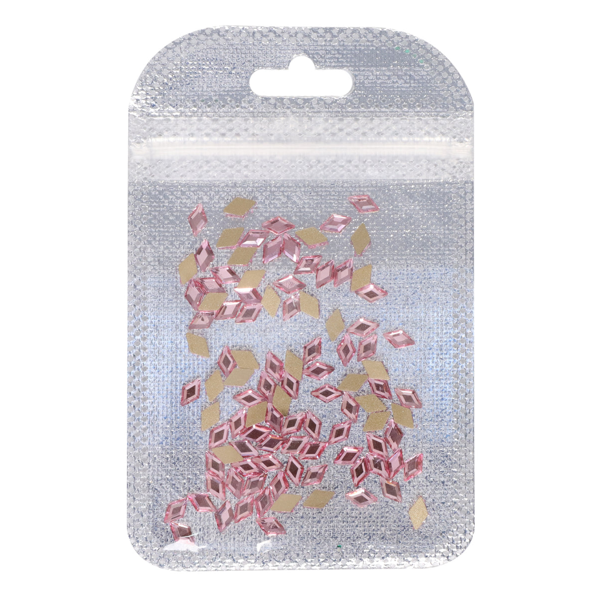 Rhombus Shape Light Pink Flat Back Fancy Rhinestones WholesaleRhinestone