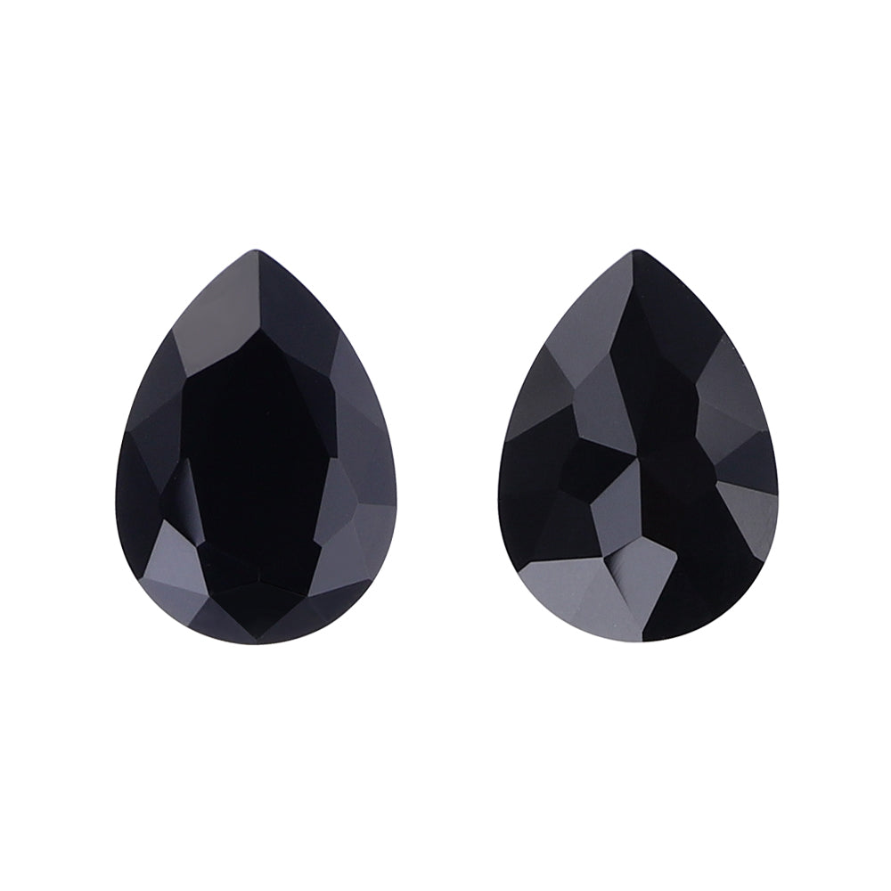 Jet Pear Shape High Quality Glass Pointed Back Fancy Rhinestones WholesaleRhinestone 메인 이미지