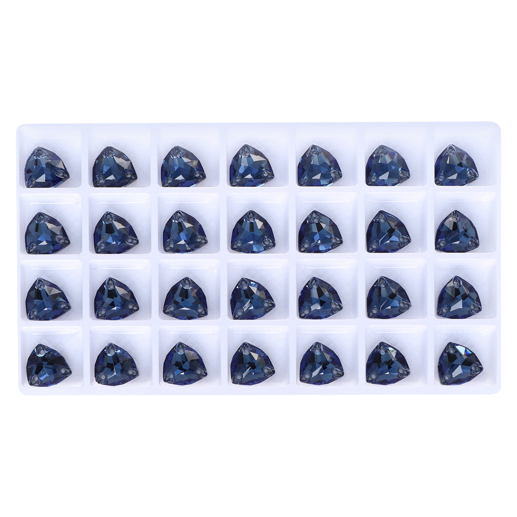 Montana Trilliant Shape High Quality Glass Sew-on Rhinestones WholesaleRhinestone