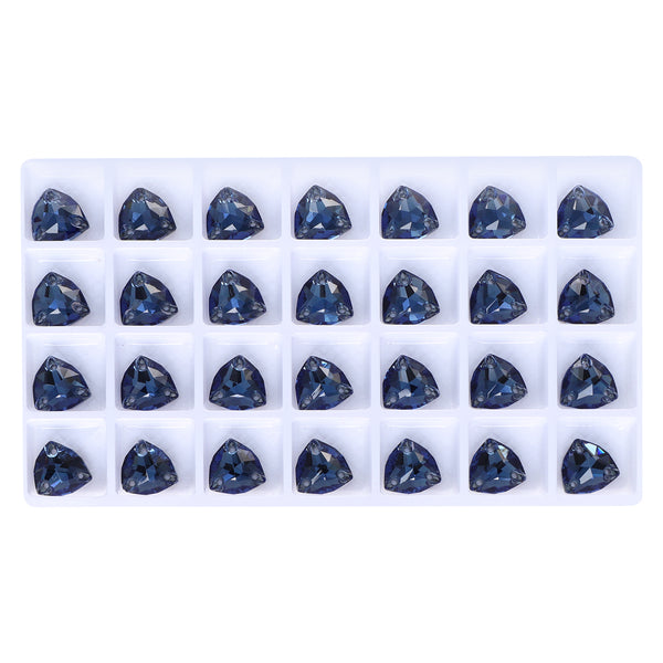 Montana Trilliant Shape High Quality Glass Sew-on Rhinestones WholesaleRhinestone