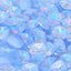 Light Blue AM Pillow Shape Glass Pointed Back Fancy Rhinestones