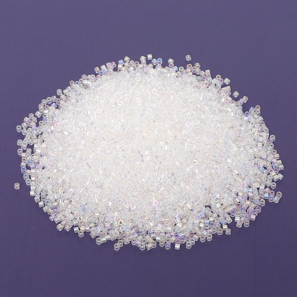 Transparent Rainbow Color Hight Quality Glass Cylinder Seed Beads 1.6 MM Size BS1004 WholesaleRhinestone