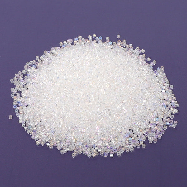 Transparent Rainbow Color Hight Quality Glass Cylinder Seed Beads 1.6 MM Size BS1004 WholesaleRhinestone