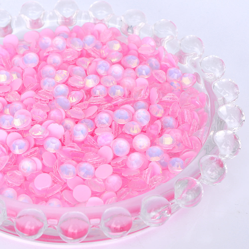 Mocha Opal Lt Pink Glass Flat Back Rhinestones WholesaleRhinestone