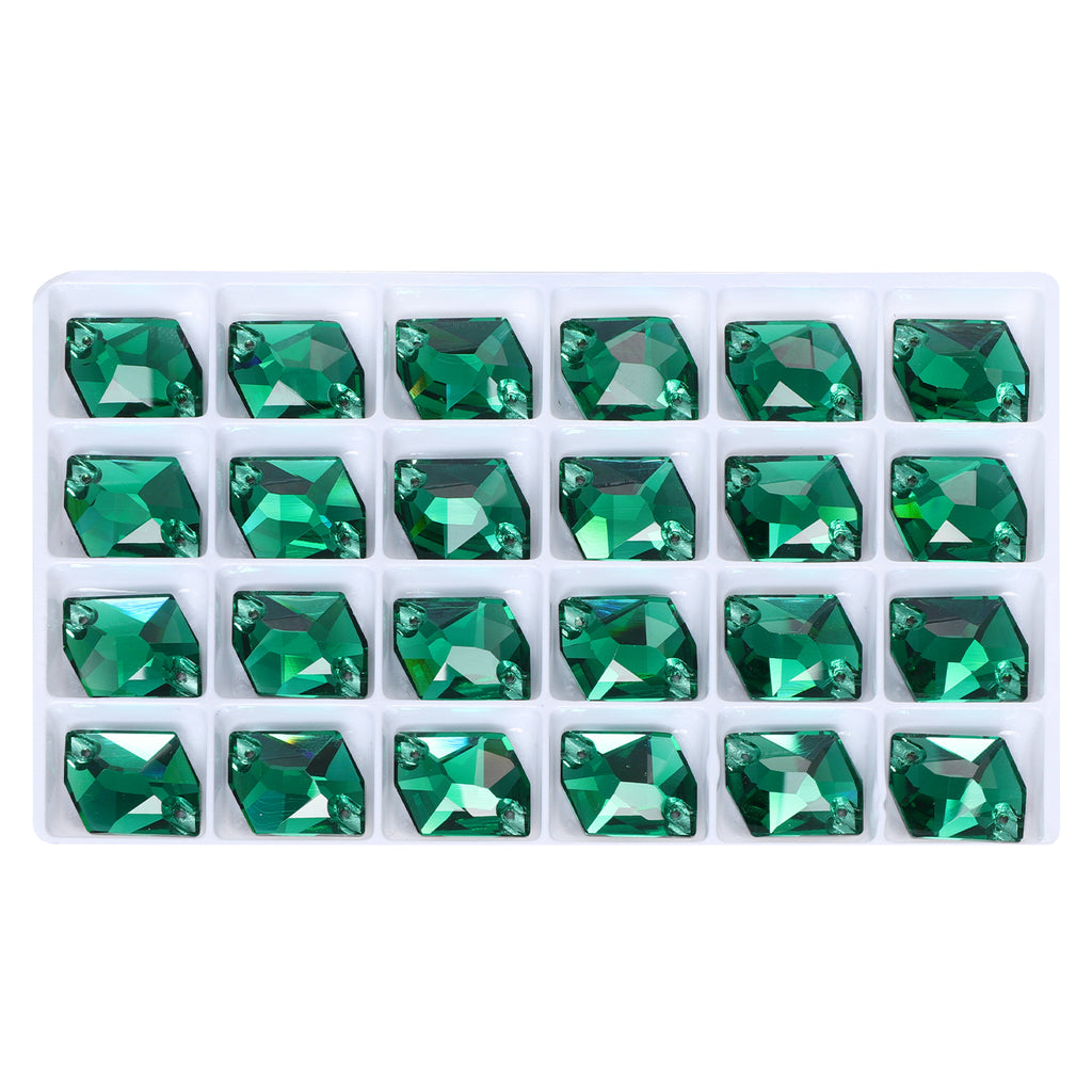 Emerald Cosmic Shape High Quality Glass Sew-on Rhinestones WholesaleRhinestone