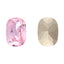 Light Rose Cushion Shape High Quality Glass Pointed Back Fancy Rhinestones WholesaleRhinestone
