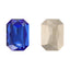 Light Sapphire Thin Octagon Shape High Quality Glass Pointed Back Fancy Rhinestones WholesaleRhinestone
