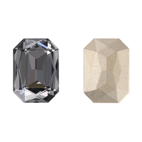 Black Diamond Thin Octagon Shape High Quality Glass Pointed Back Fancy Rhinestones WholesaleRhinestone