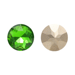 Fern Green Gemstone Flower Shape High Quality Glass Pointed Back Fancy Rhinestones