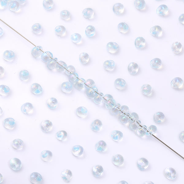 Various Colors Transparent AB Drop Shape Glass Seed Beads WholesaleRhinestone