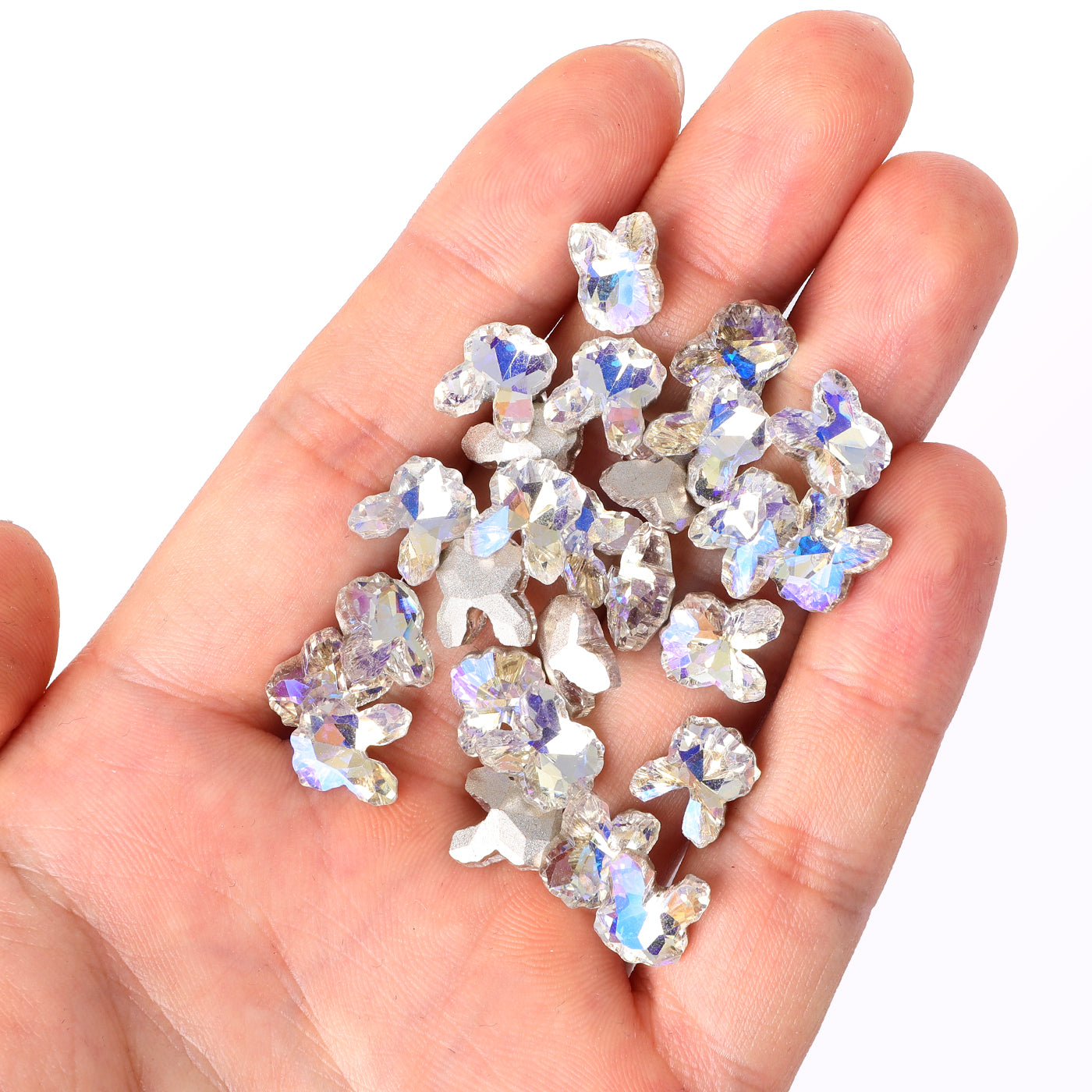Moonlight Rabbit Shape Glass spiss tilbake fancy rhinestones Secondary image
