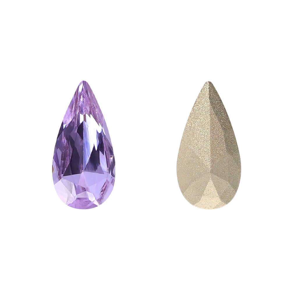 Violet Teardrop Shape High Quality Glass Pointed Back Fancy Rhinestones WholesaleRhinestone Main image