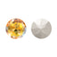 Metallic Sunshine Dome Round Shape High Quality Glass Pointed Back Fancy Rhinestones WholesaleRhinestone
