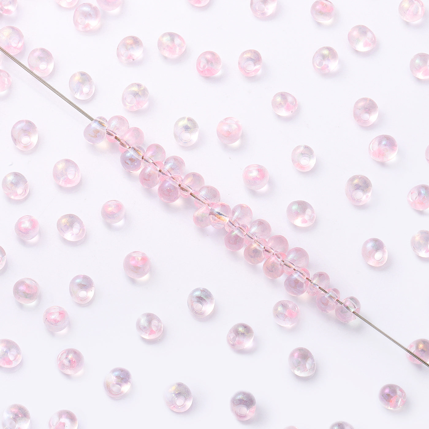Various Colors Transparent AB Drop Shape Glass Seed Beads