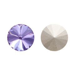 Violet Rivoli Shape High Quality Glass Pointed Back Fancy Rhinestones