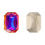 Violet Blue Thin Octagon Shape High Quality Glass Pointed Back Fancy Rhinestones WholesaleRhinestone