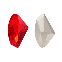 Light Siam Galactic Shape High Quality Glass Pointed Back Fancy Rhinestones