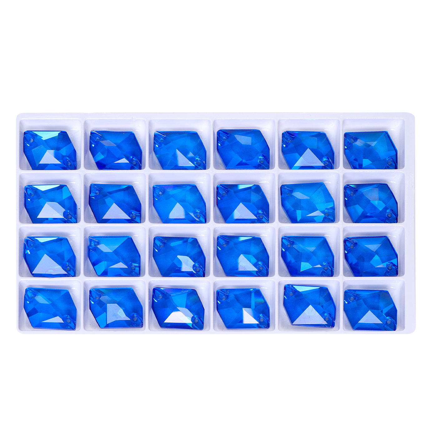 Electric Neon Sapphire Cosmic Shape High Quality Glass Sew-on Rhinestones WholesaleRhinestone