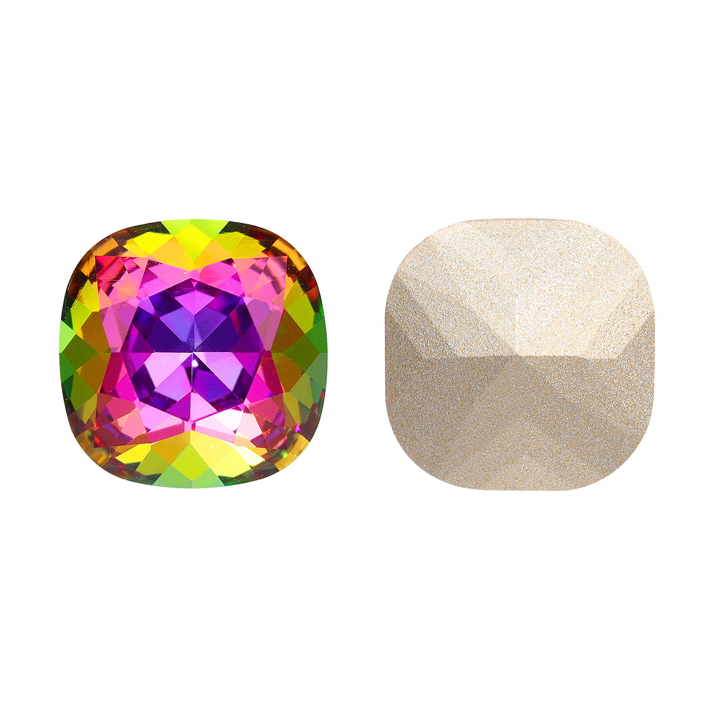 Volcano Cushion Square Shape High Quality Glass Pointed Back Fancy Rhinestones WholesaleRhinestone