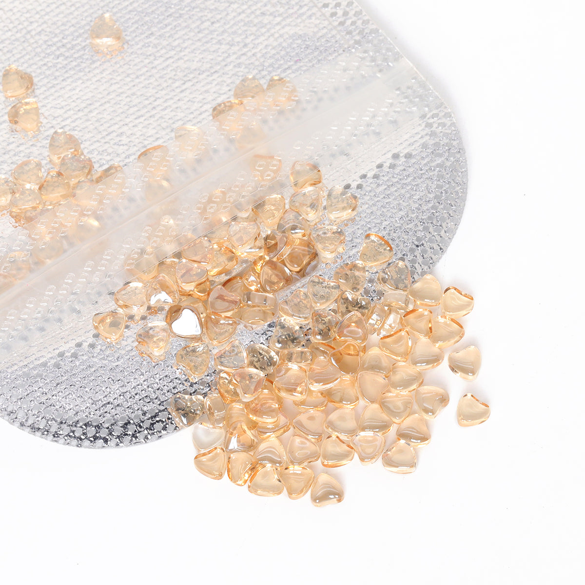 Heart Shape Golden Shadow Flat Back Fancy Rhinestones WholesaleRhinestone
