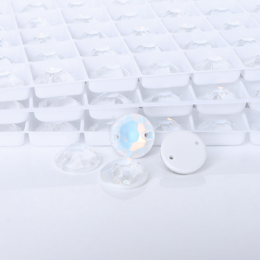 Crystal AM XIRIUS Round Shape High Quality Glass Sew-on Rhinestones WholesaleRhinestone