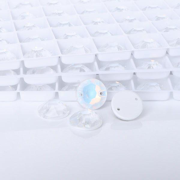 Crystal AM XIRIUS Round Shape High Quality Glass Sew-on Rhinestones WholesaleRhinestone