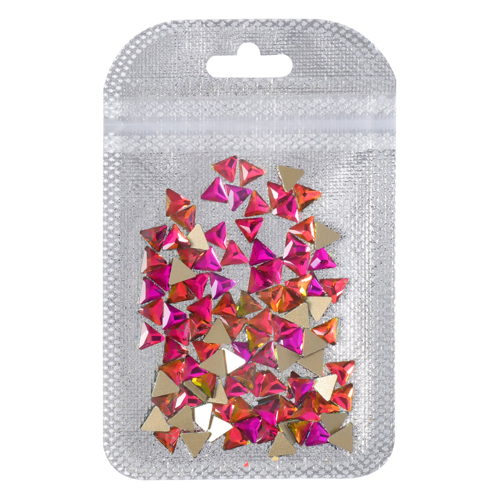 Triangle Shape Rainbow Flat Back Fancy Rhinestones WholesaleRhinestone