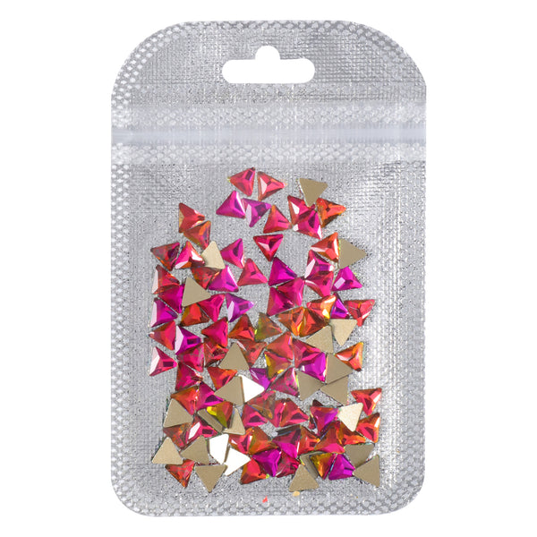 Triangle Shape Rainbow Flat Back Fancy Rhinestones WholesaleRhinestone