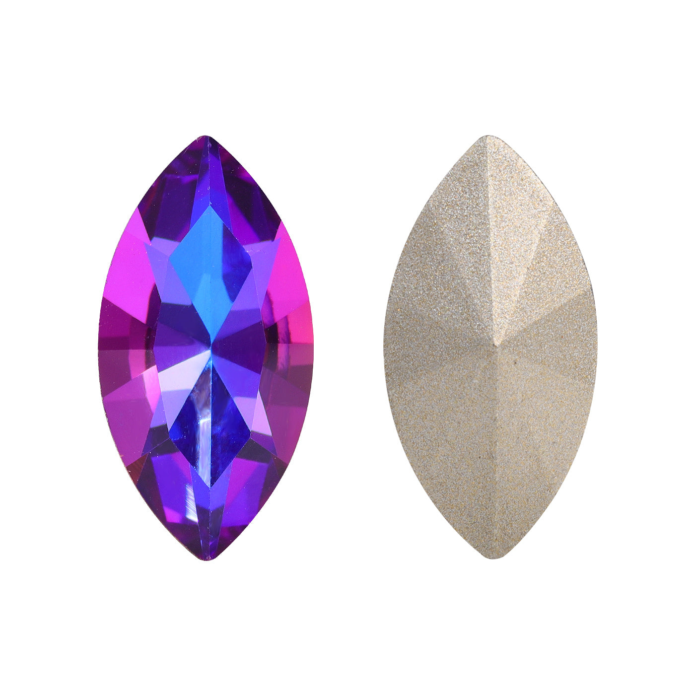 Violet Blue Navette Shape High Quality Glass Pointed Back Fancy Rhinestones WholesaleRhinestone Hauptbild
