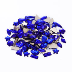 Mixed Shapes Sapphire Flat Back Fancy Rhinestones For Nail Art WholesaleRhinestone