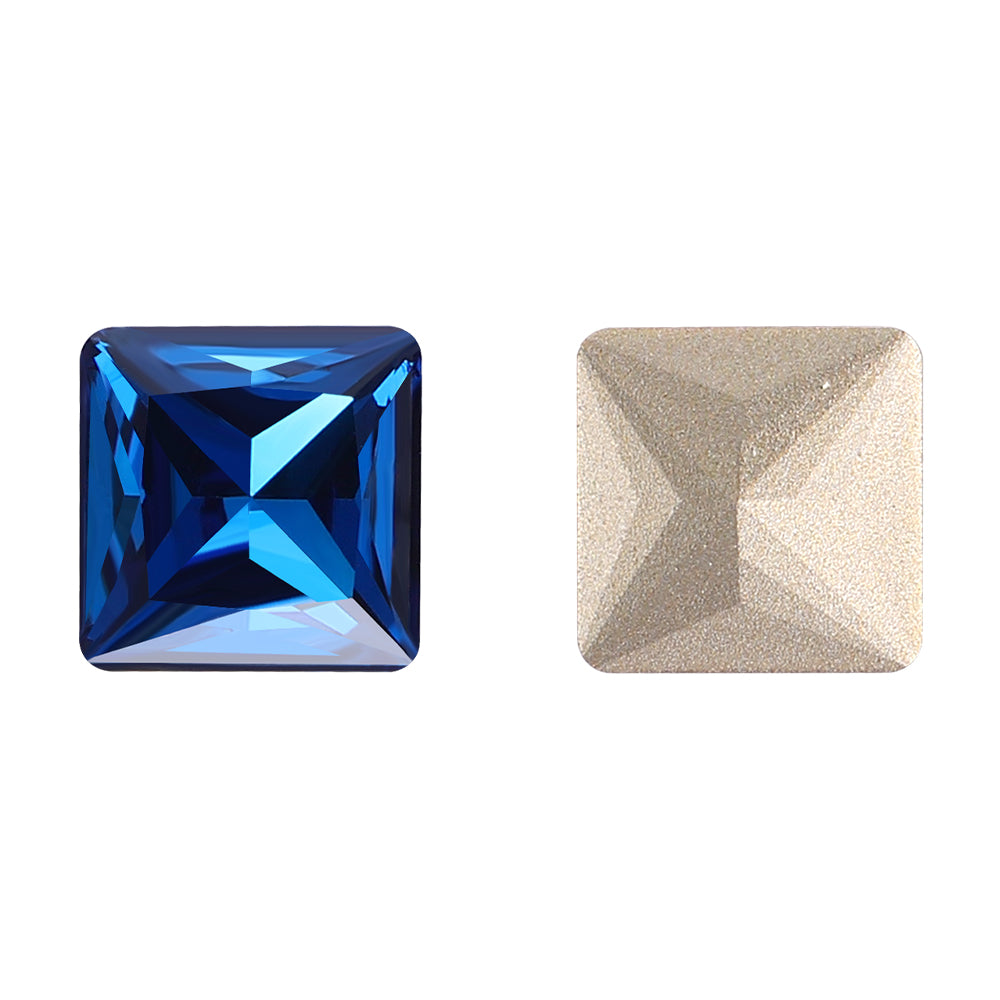 Indicolite Princess Square Shape High Quality Glass Pointed Back Fancy Rhinestones WholesaleRhinestone Main image