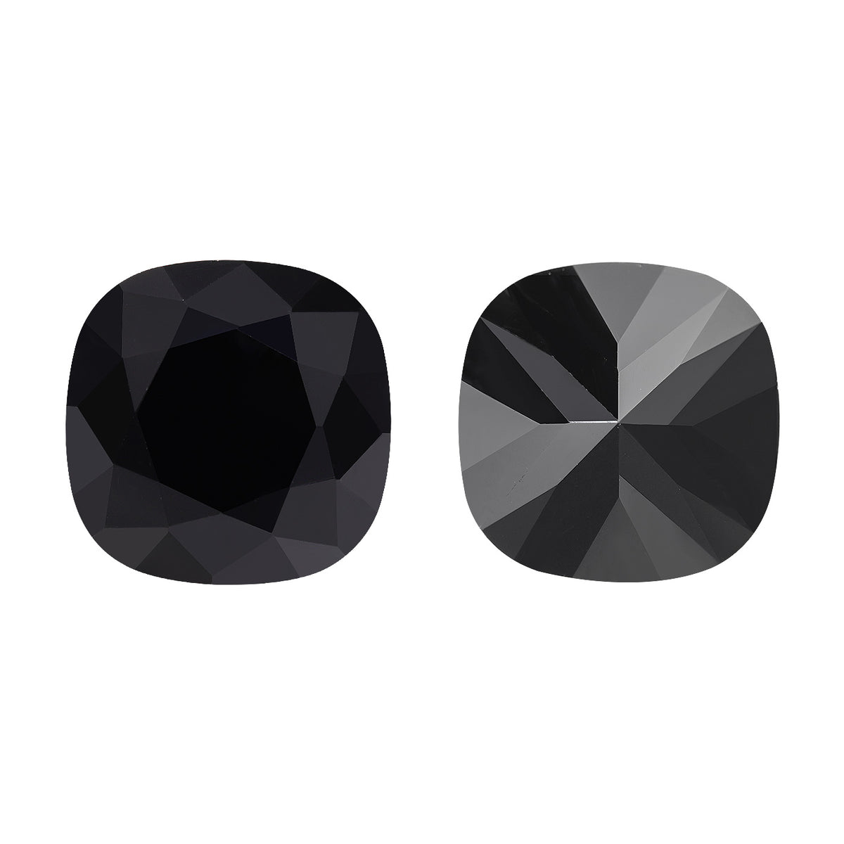 Jet Cushion Square Shape High Quality Glass Pointed Back Fancy Rhinestones WholesaleRhinestone Main image