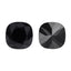 Jet Cushion Square Shape High Quality Glass Pointed Back Fancy Rhinestones WholesaleRhinestone
