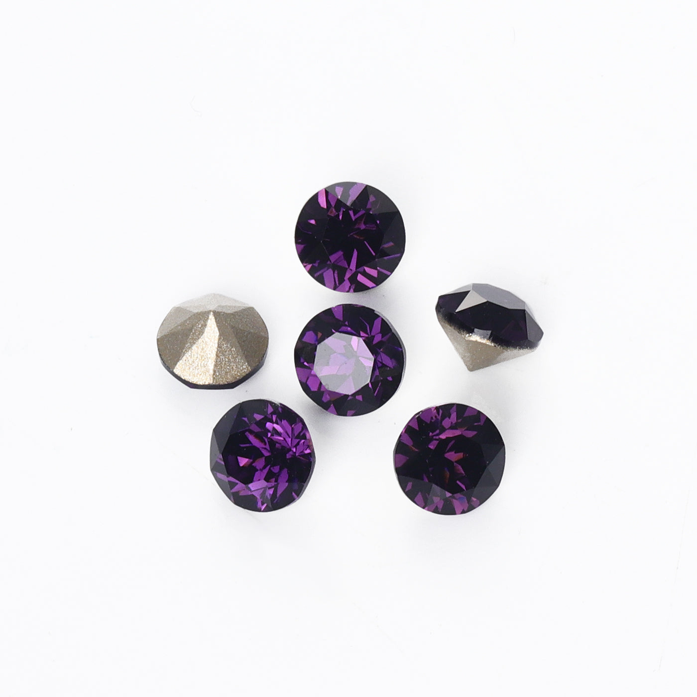 Amethyst XIRIUS Chaton Shape High Quality Glass Pointed Back Fancy Rhinestones WholesaleRhinestone