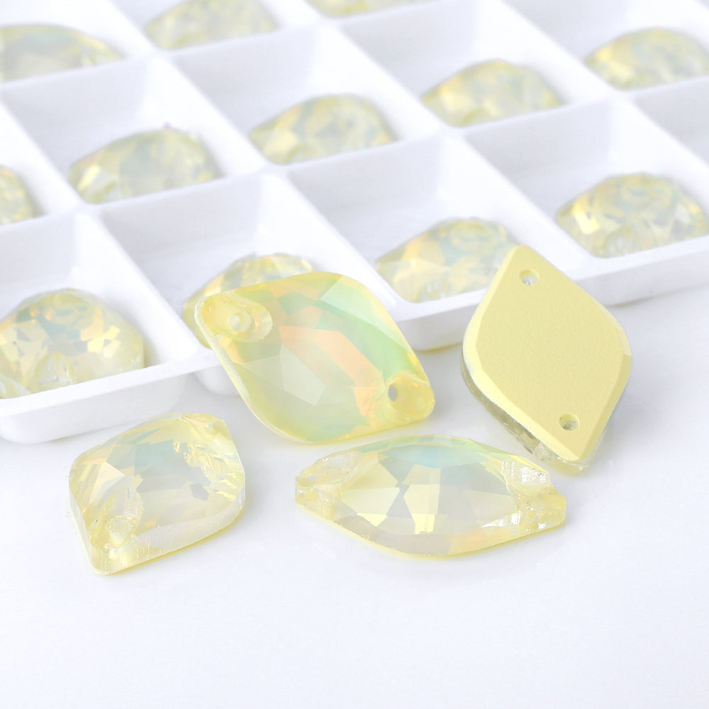 Jonquil AM Lemon Shape High Quality Glass Sew-on Rhinestones
